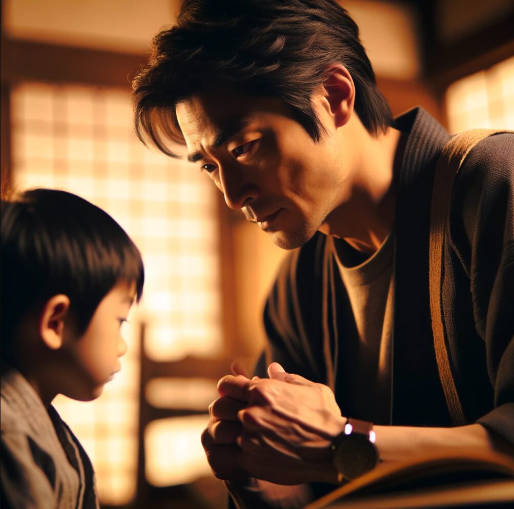 日本人俳優の父親役